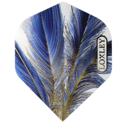 Blue Gold Feather Flights
