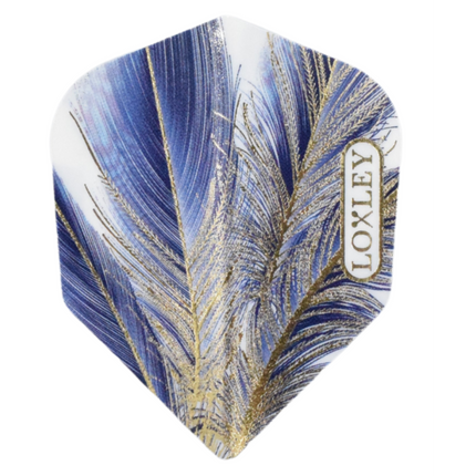 Blue Gold Feather Flights