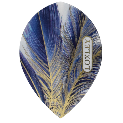 Blue Gold Feather Flights