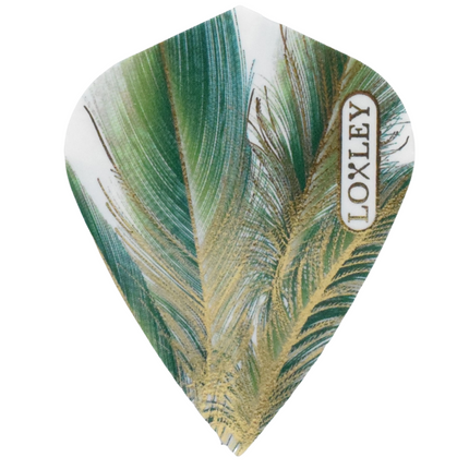 Green Gold Feather Flights