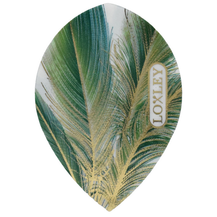 Green Gold Feather Flights