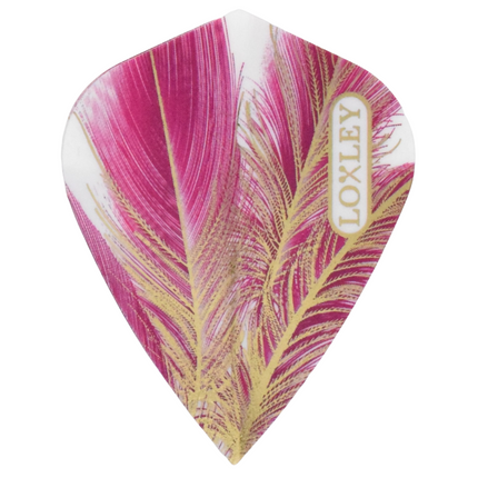 Purple Gold Feather Flights