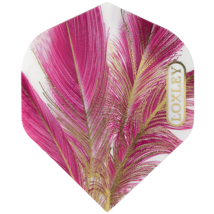 Purple Gold Feather Flights