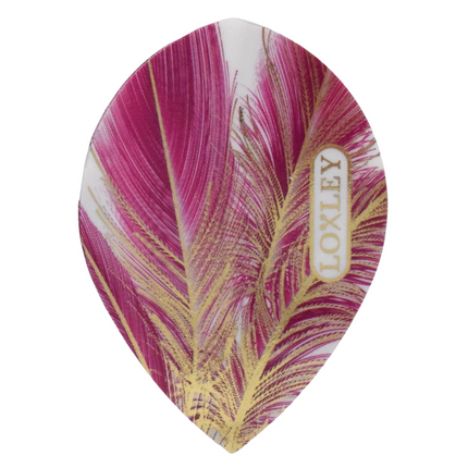 Purple Gold Feather Flights