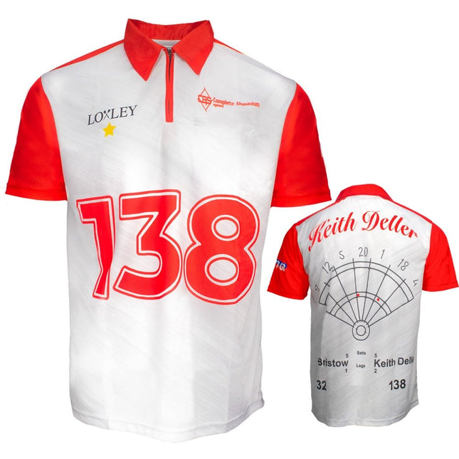 Keith Deller dart shirt