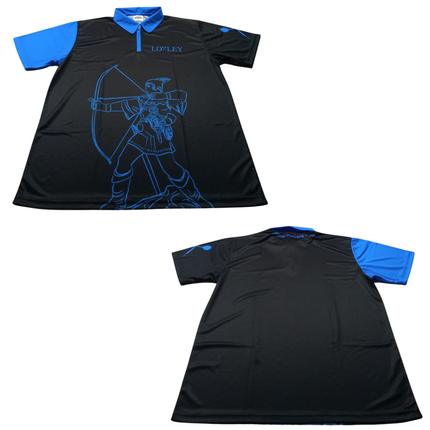 Robin Hood darts shirt blue