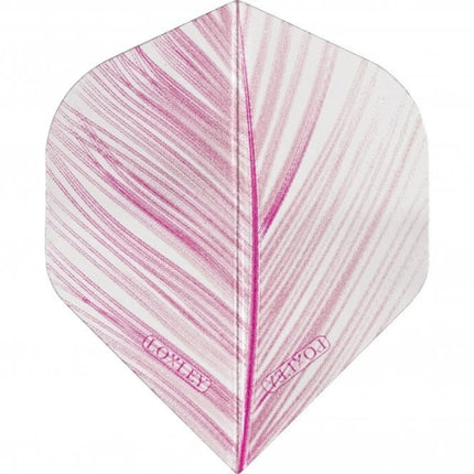 Transparent Pink Feather Flights