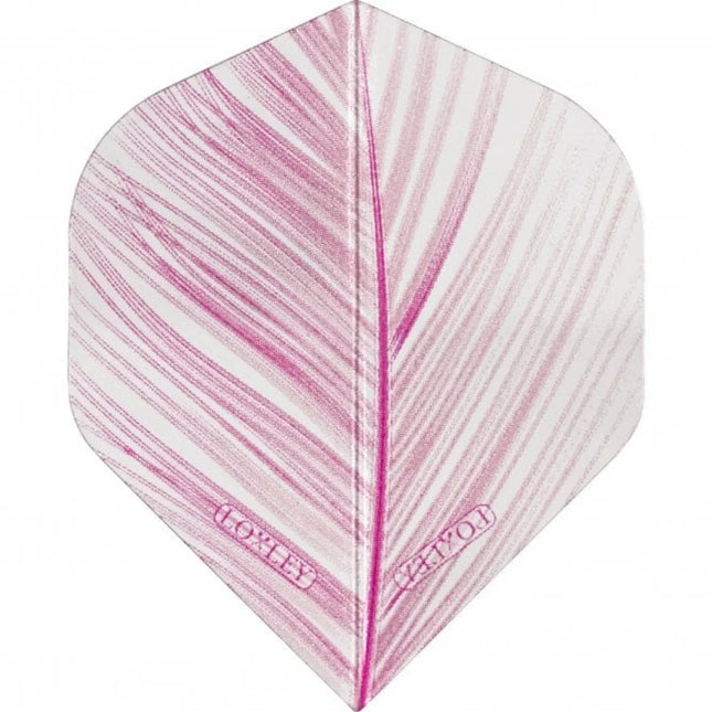 Transparent Pink Feather Flights